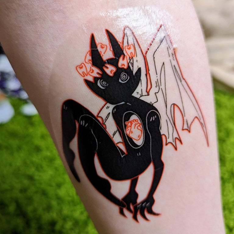 toothless and light fury tribal art